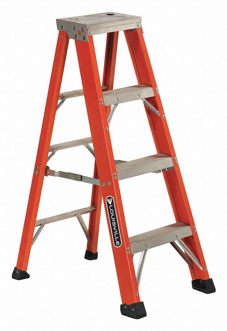 STEPLADDER,FG,4 FT.,375 LB.