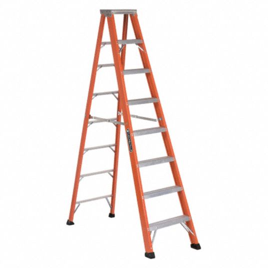 LOUISVILLE, 8 ft Ladder Ht, 7 Steps, Stepladder - 36Y475|FS1308HD ...