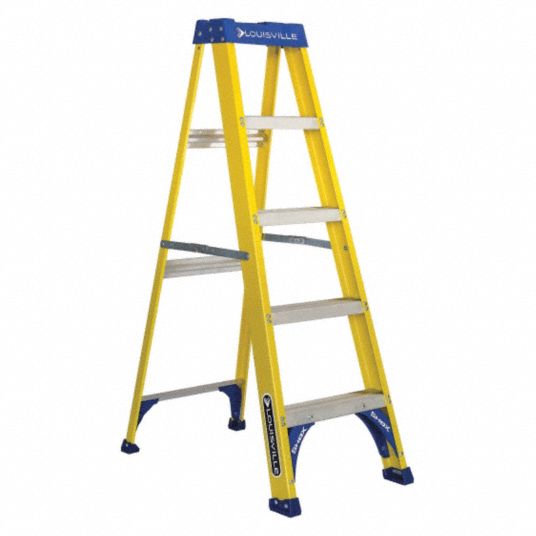 LOUISVILLE, 5 ft Ladder Ht, 4 Steps, Stepladder - 36Y480|FS2005 - Grainger