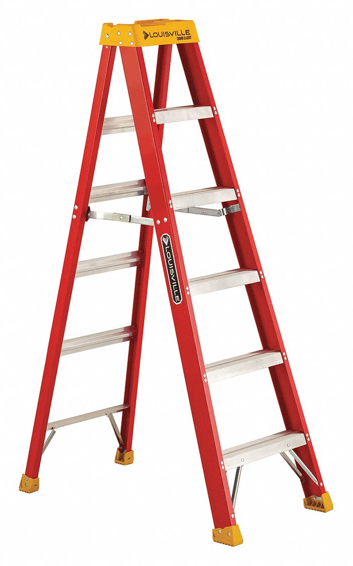 STEPLADDER,FG,6 FT.,300 LB.