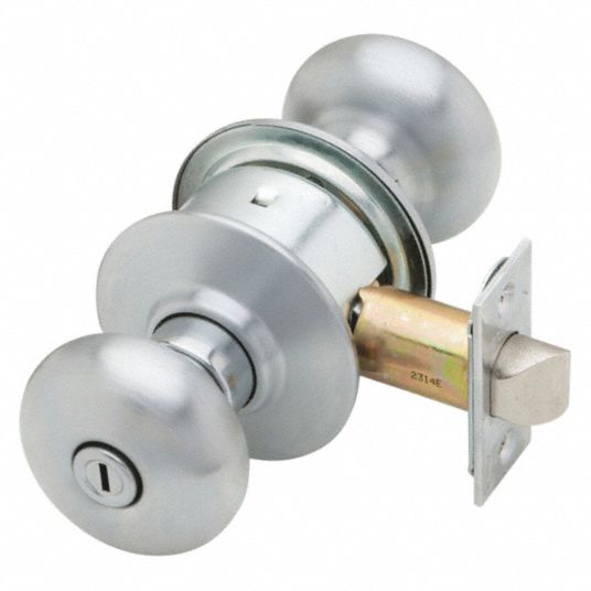 SCHLAGE, Privacy Knob Locksets, Chrome, Door Lockset - 36Z014|A40S PLY ...