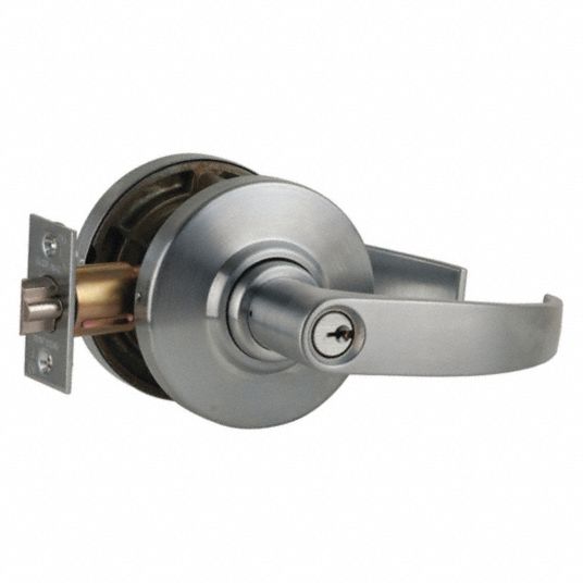 SCHLAGE, Grade 2, AL Neptune, Lever 36Z074AL80PD NEP 626 C123 Grainger