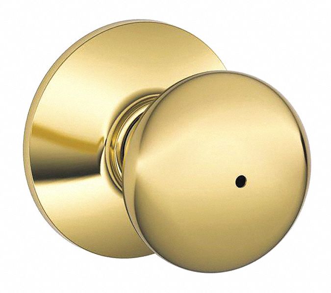 Door Lockset: Privacy Knob Locksets, Brass