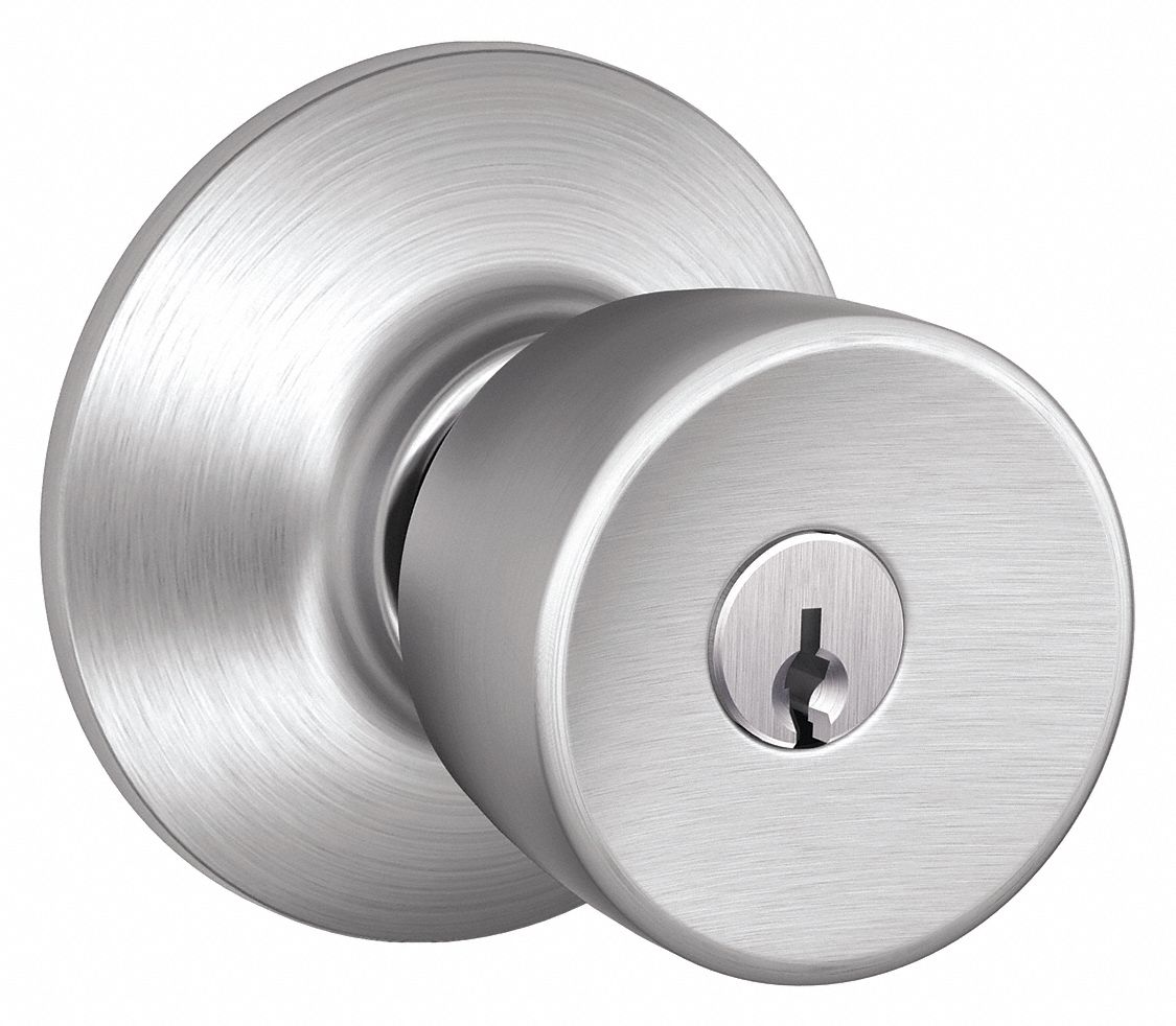 KNOB LOCKSET,MECHANICAL,ENTRANCE,GRD 2