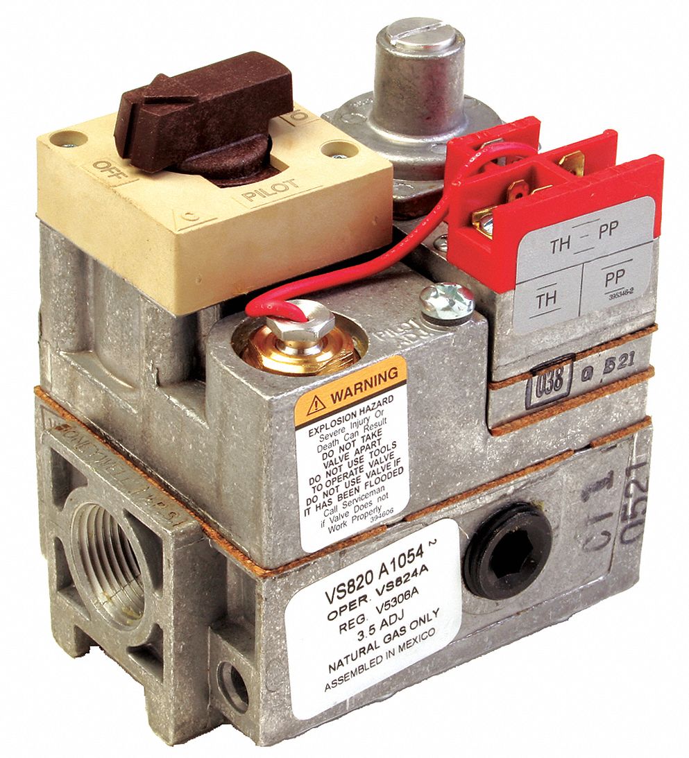 HONEYWELL Gas Valve, 335,000 BtuH BtuH Capacity, Standing Pilot