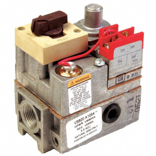 HONEYWELL Gas Valve, 335,000 BtuH Capacity, Standing Pilot Ignition