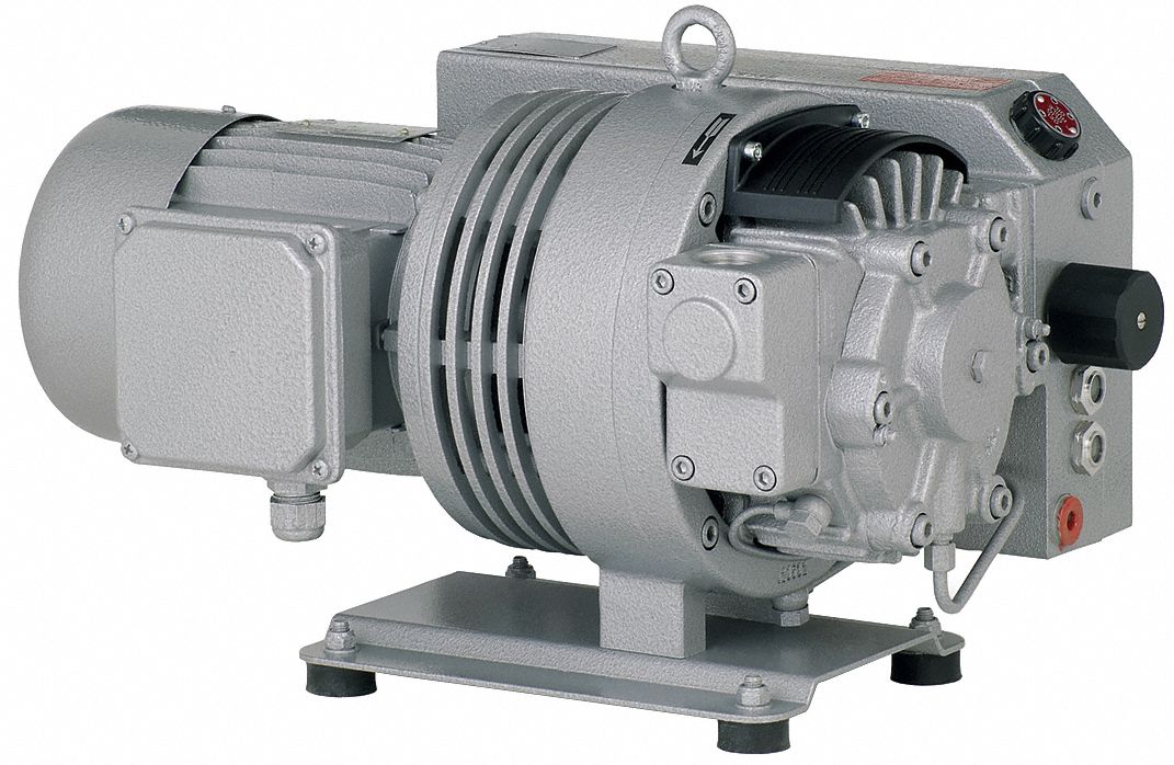 Vacuum Pump: 1.5 hp, 3 Phase, 200V AC, 17.6 cfm Free Air Displacement