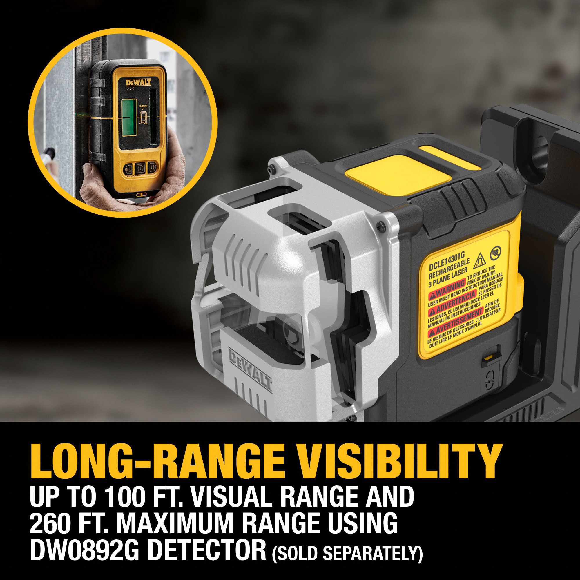 Line Laser 100 ft Range 2mW Plastic