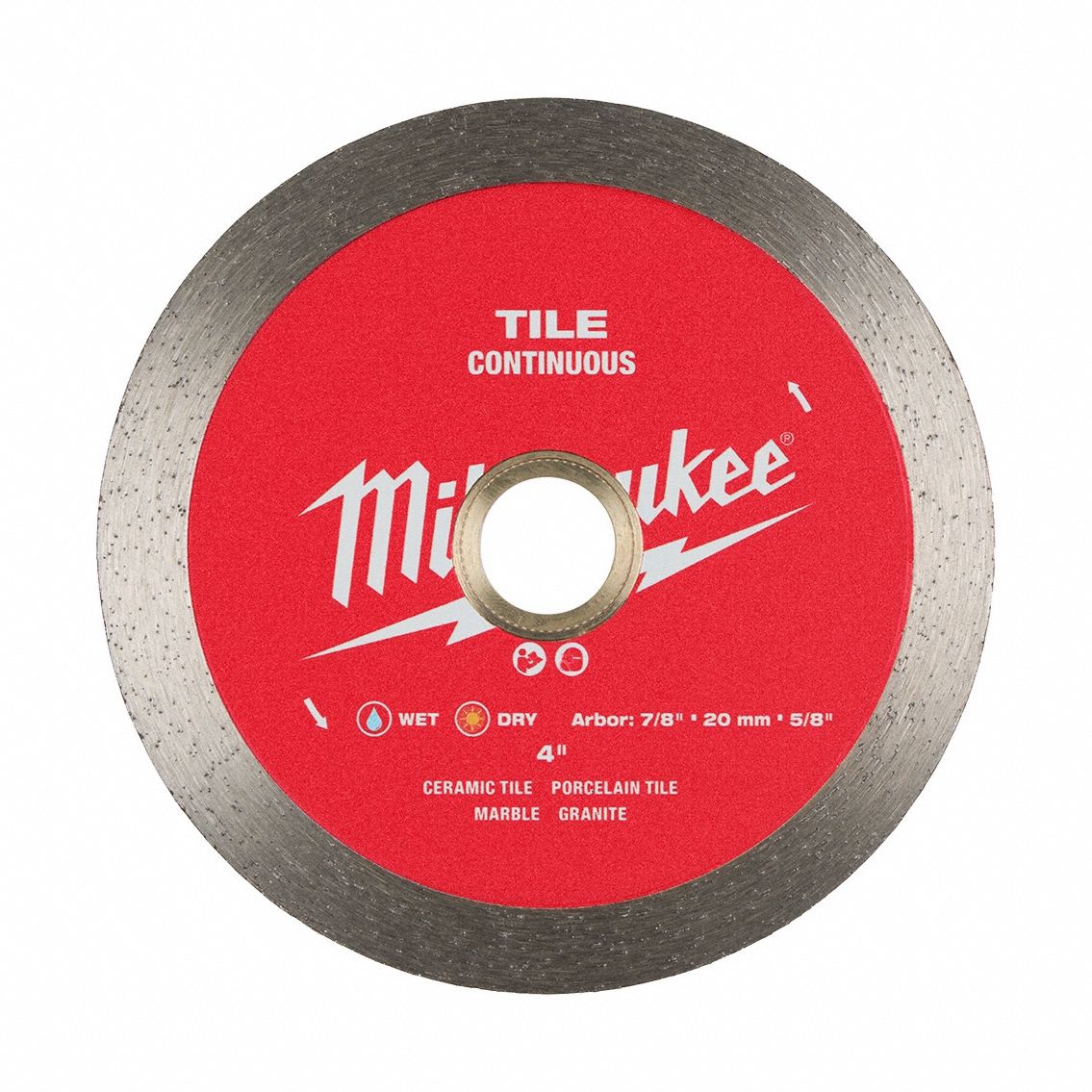 DIAMOND SAW BLADE,CONTINUOUS,4 IN