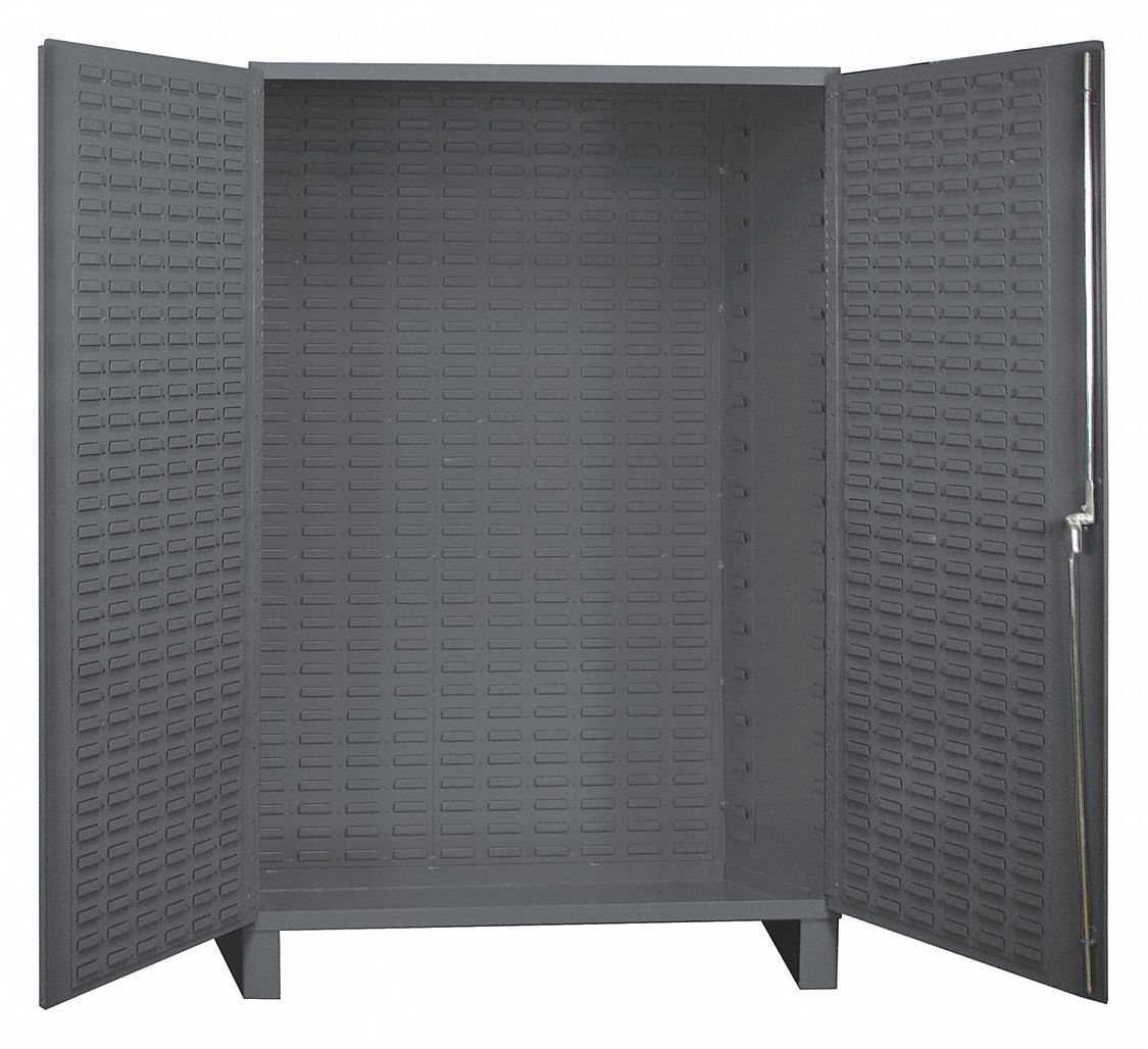 STORAGE CABINET, CUSTOMIZABLE, SHELF CAPACITY 700 LB, GREY, 48 X 78 X 24 IN