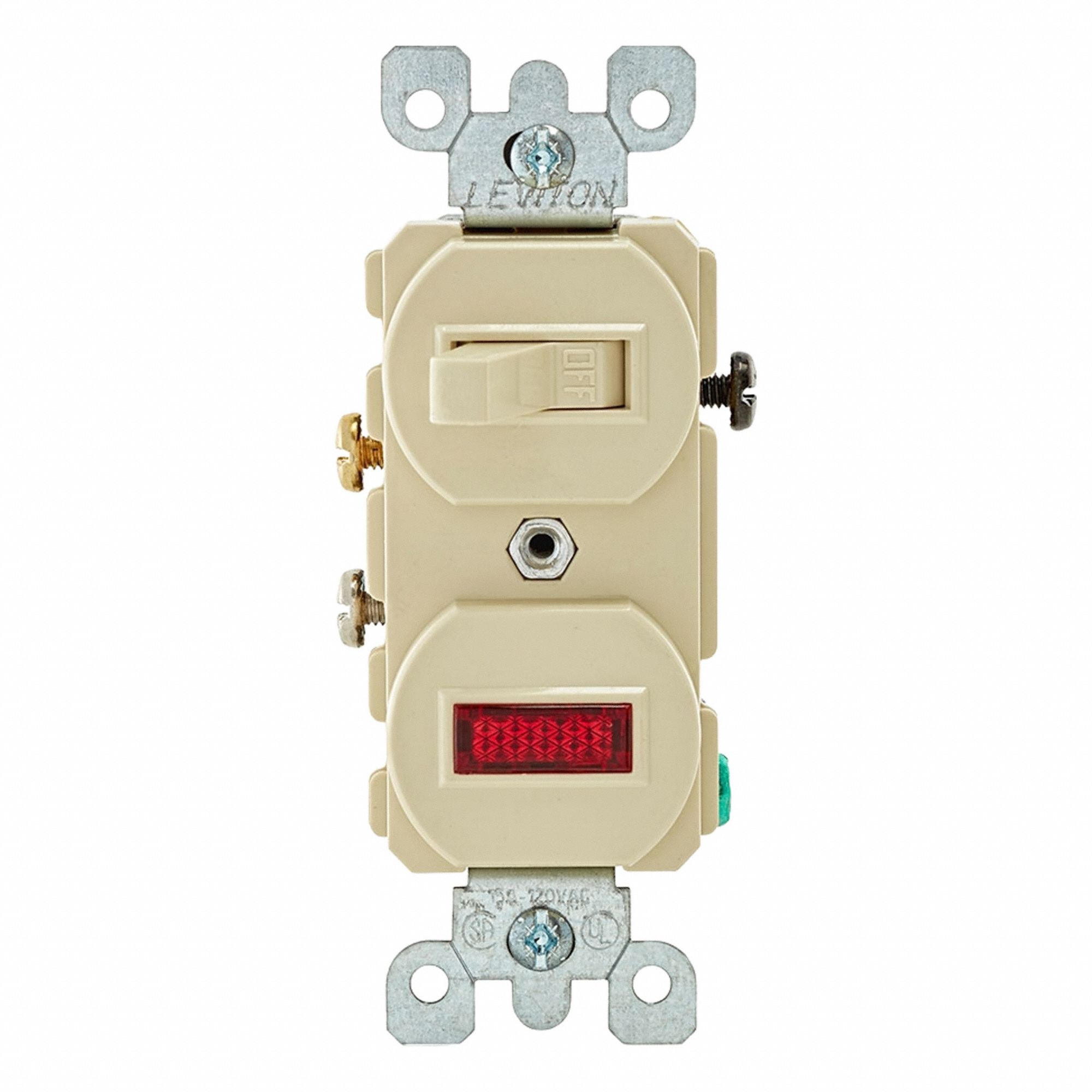 Wall Switch 1/2 hp Toggle 15 A Ivory