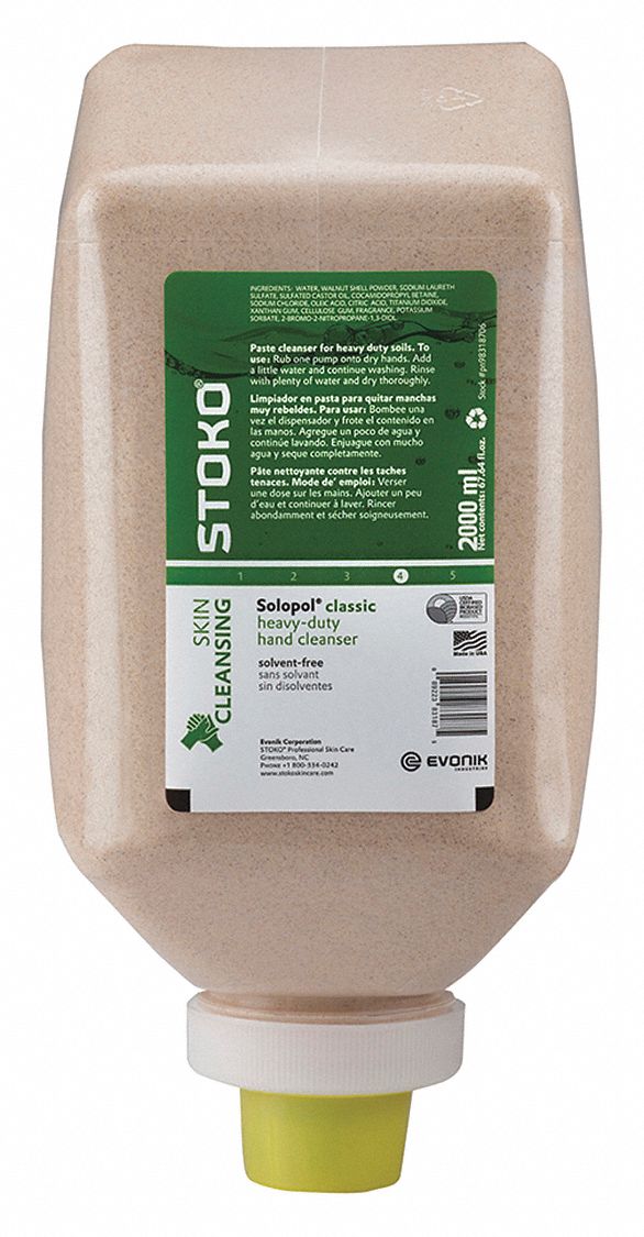 HAND CLEANSER, SOLOPOL CLASSIC 2000 ML SOFT BOTTLE, 6 PK