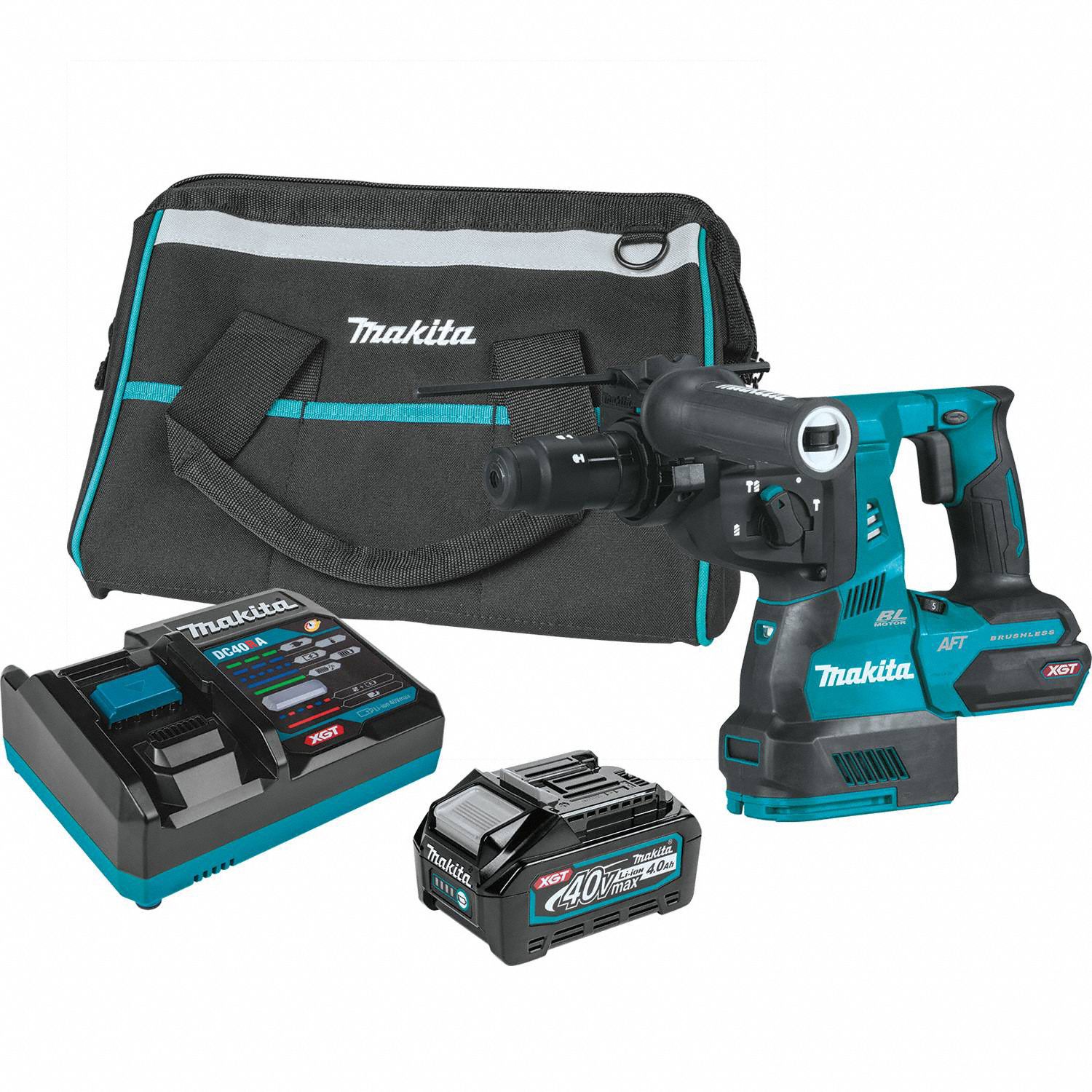 MAKITA, DHandle, 40 V, Rotary Hammer Kit 373VP8GRH02M1 Grainger