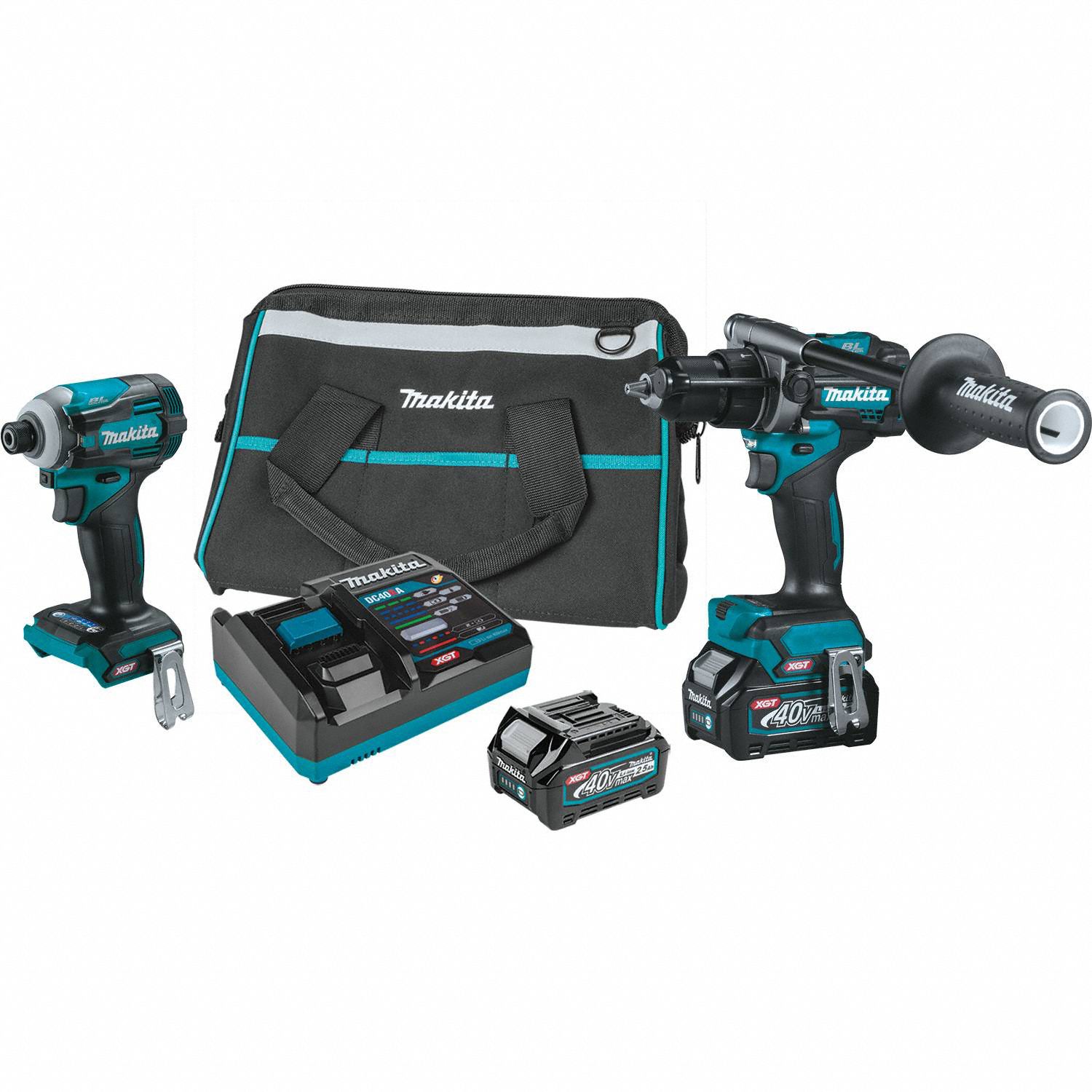 Cordless Tool Combination Kit: 2 Tools, Hammer Drill/Impact Driver, 40 V DC Volt, XGT®, XGT®
