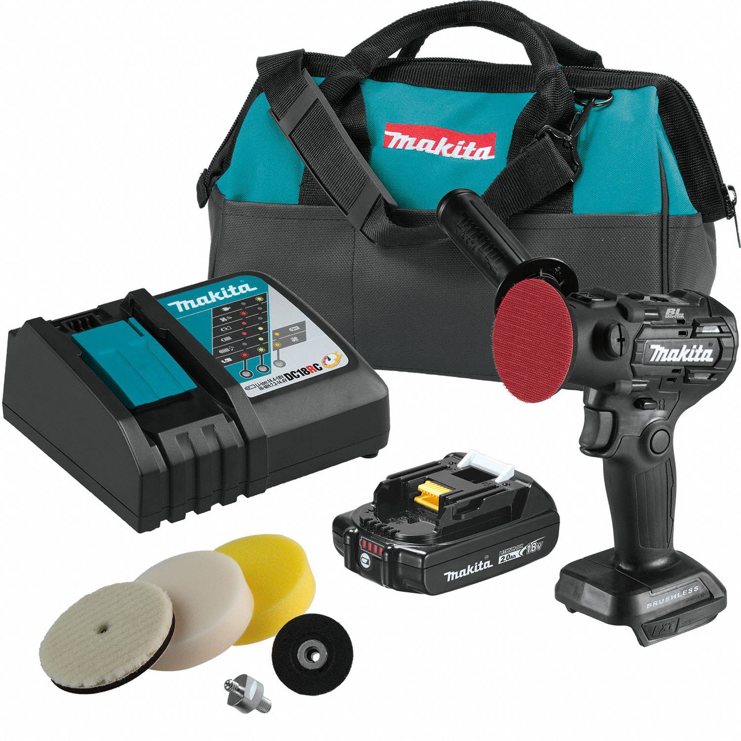 MAKITA, 18V LXT, Battery Included, Cordless Polisher Kit 373VU8