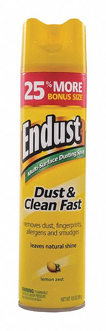 Endust Multi-Surface Dusting and Cleaning Spray, Lemon Zest, 12.5