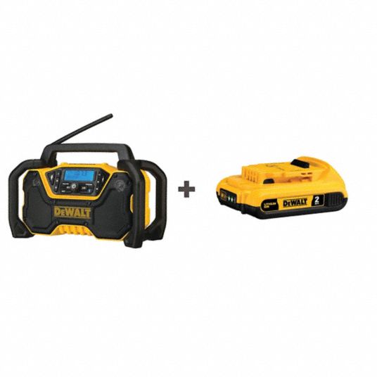 DEWALT Battery Included Jobsite Radio 374GX1 DCR028B DCB203