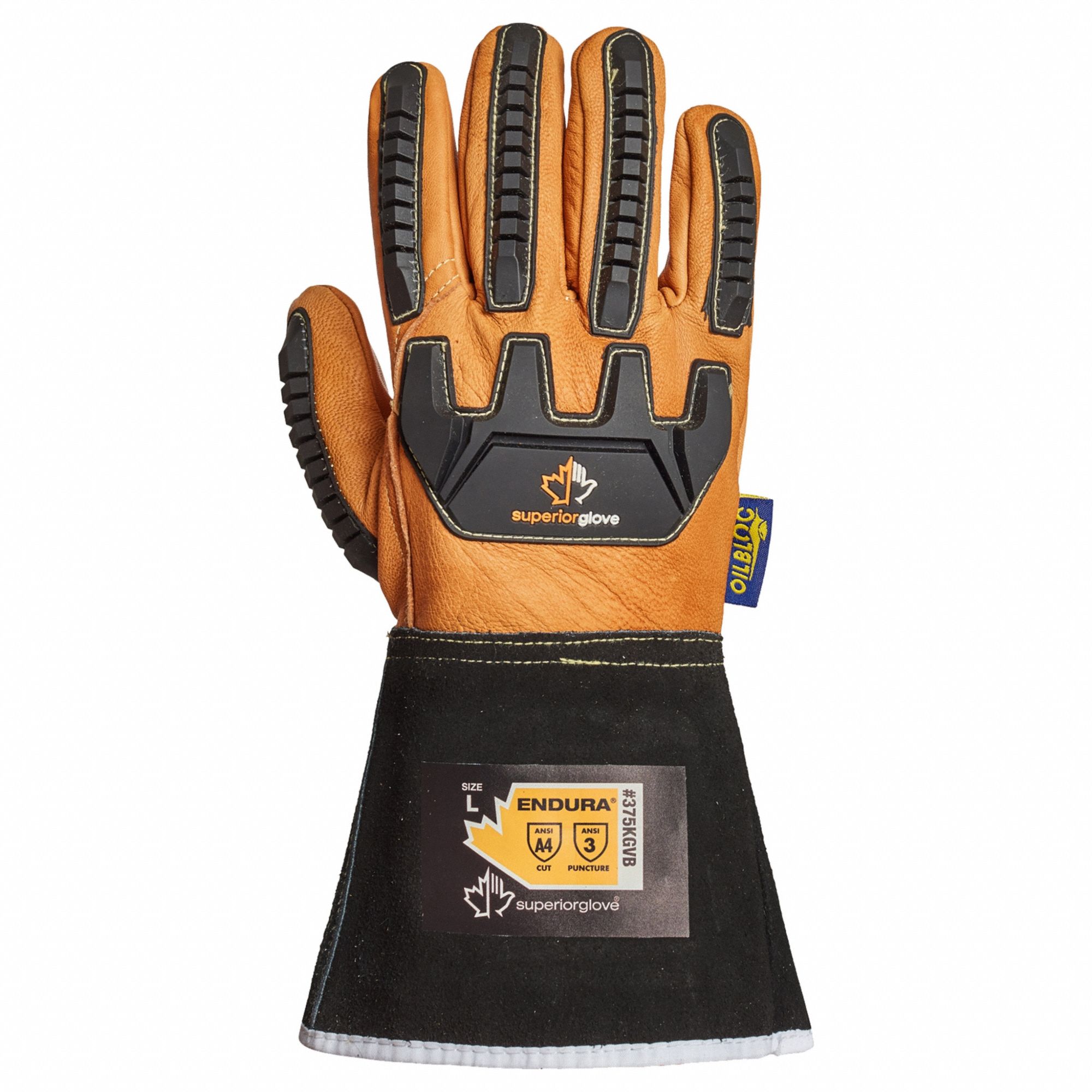 ENDURA, M ( 8 ), Goatskin, Leather Gloves 60YE41375KGVBM Grainger