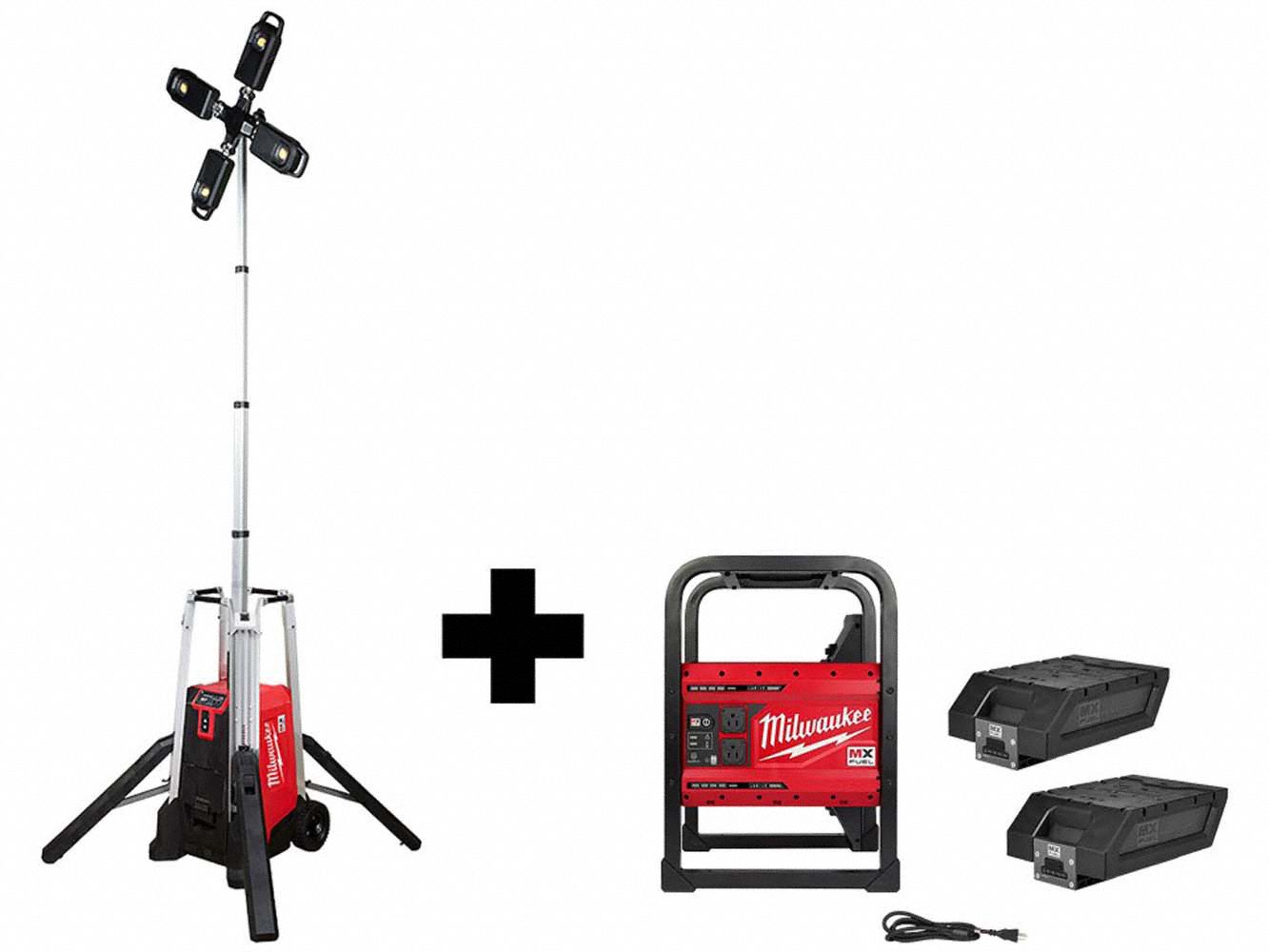 MILWAUKEE MX FUEL Battery Included Cordless Tripod Light