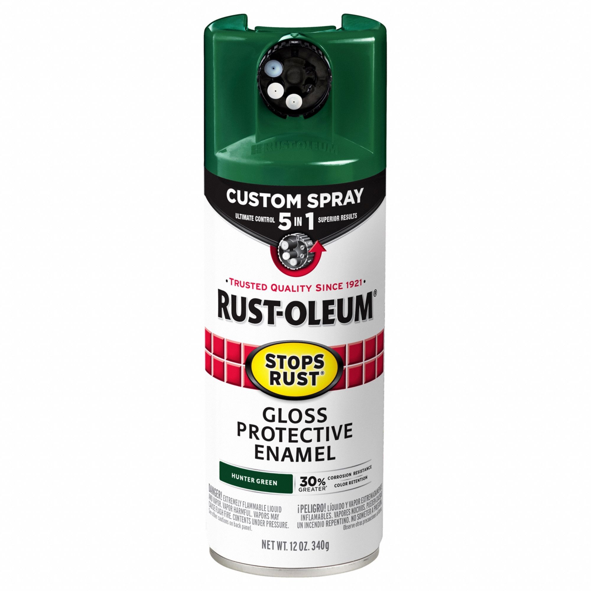 Rust Preventative Spray Paint: Std Spray Paints, Rust Preventative, Green, Metal/Wood