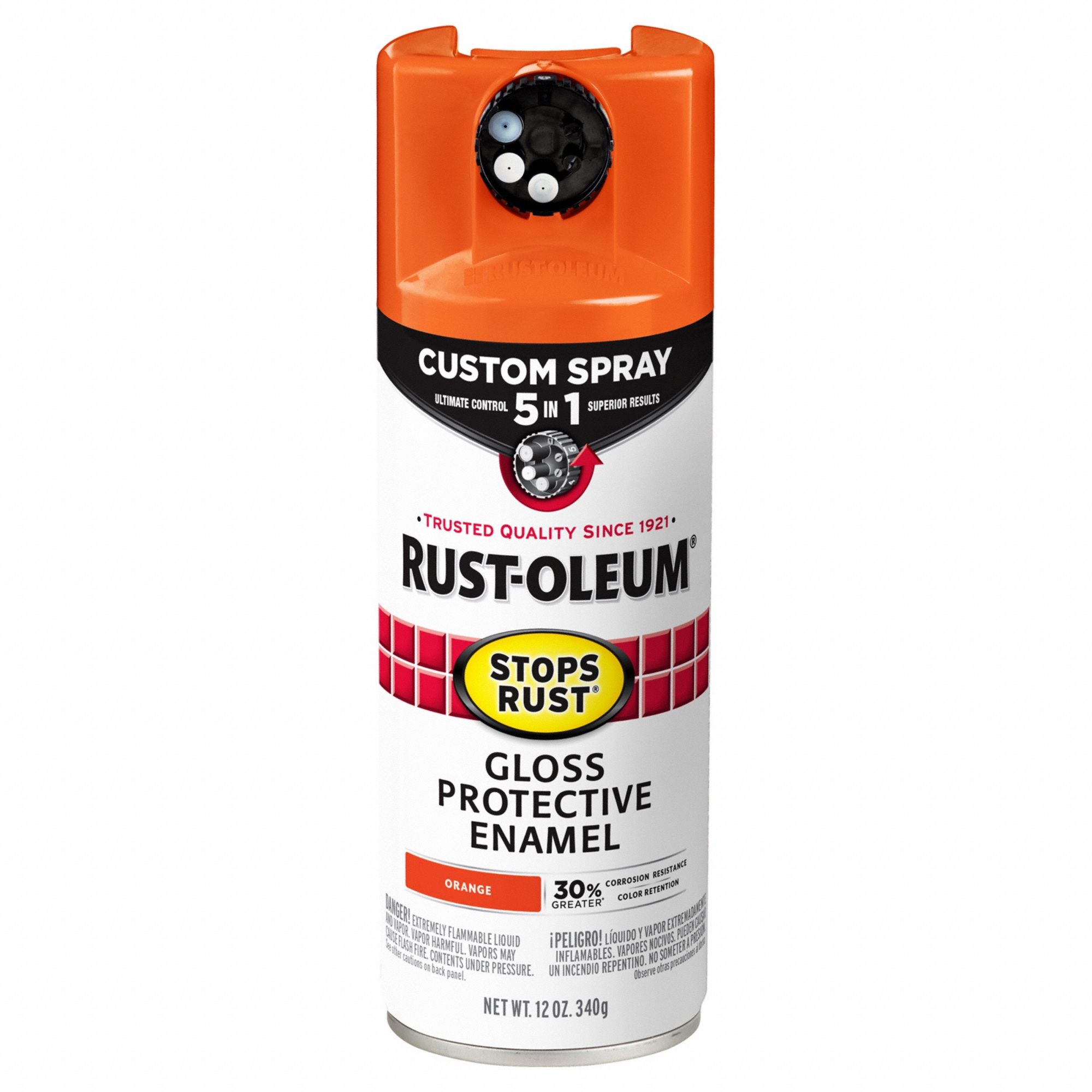 Rust Preventative Spray Paint: Std Spray Paints, Rust Preventative, Orange, Metal/Wood