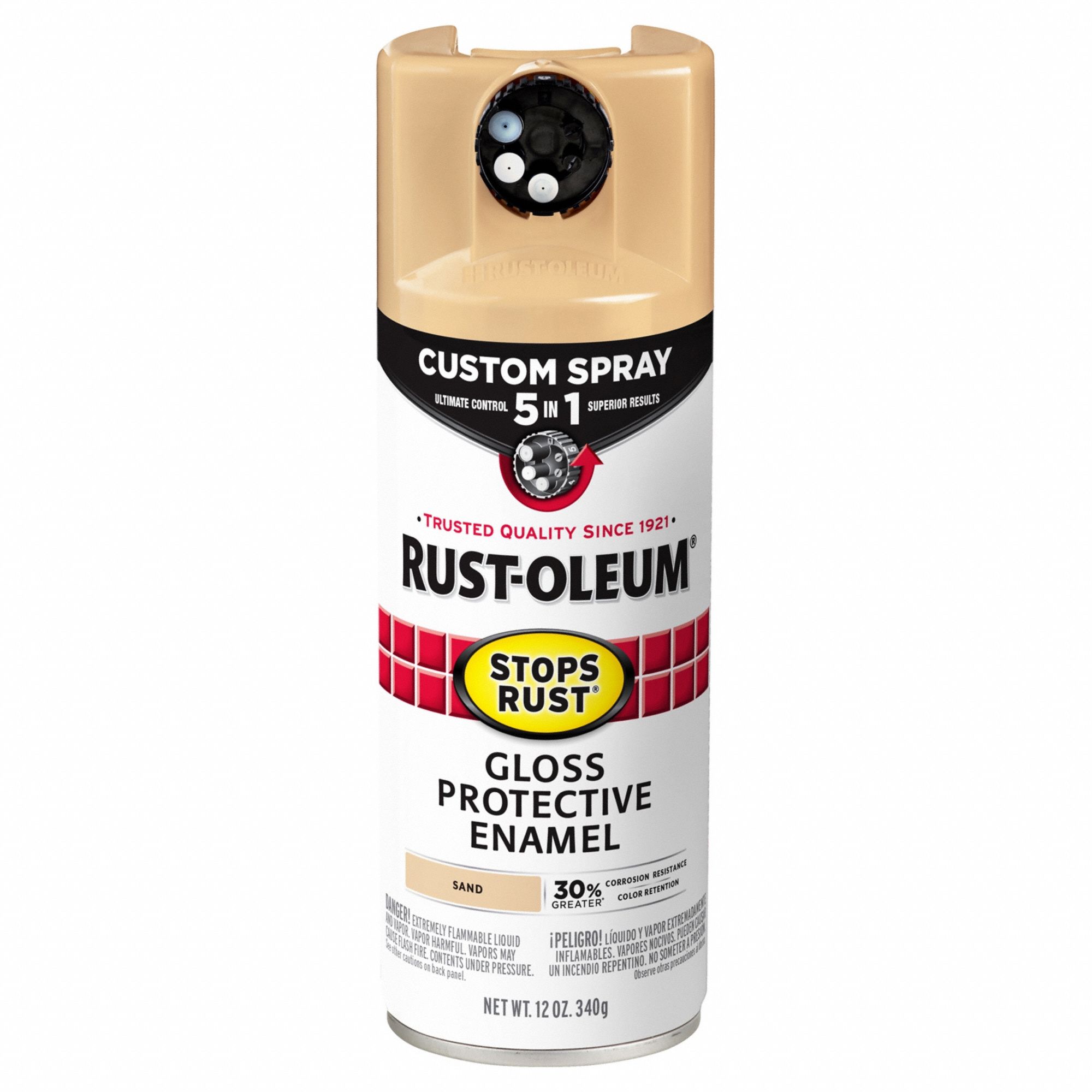 Rust Preventative Spray Paint: Std Spray Paints, Rust Preventative, Beige, Metal/Wood