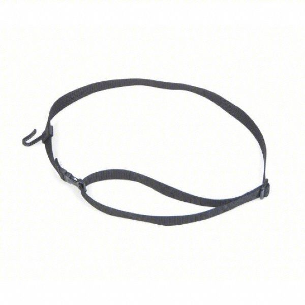 Scanner Hook Strap: Nylon/Polyester, S/M, 1 in Wd, Black
