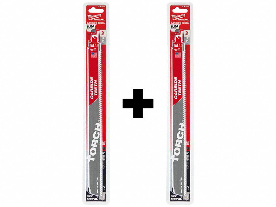 MILWAUKEE, 7 Teeth per Inch, 12 in Blade Lg, SAWZALL Blades 377PG548