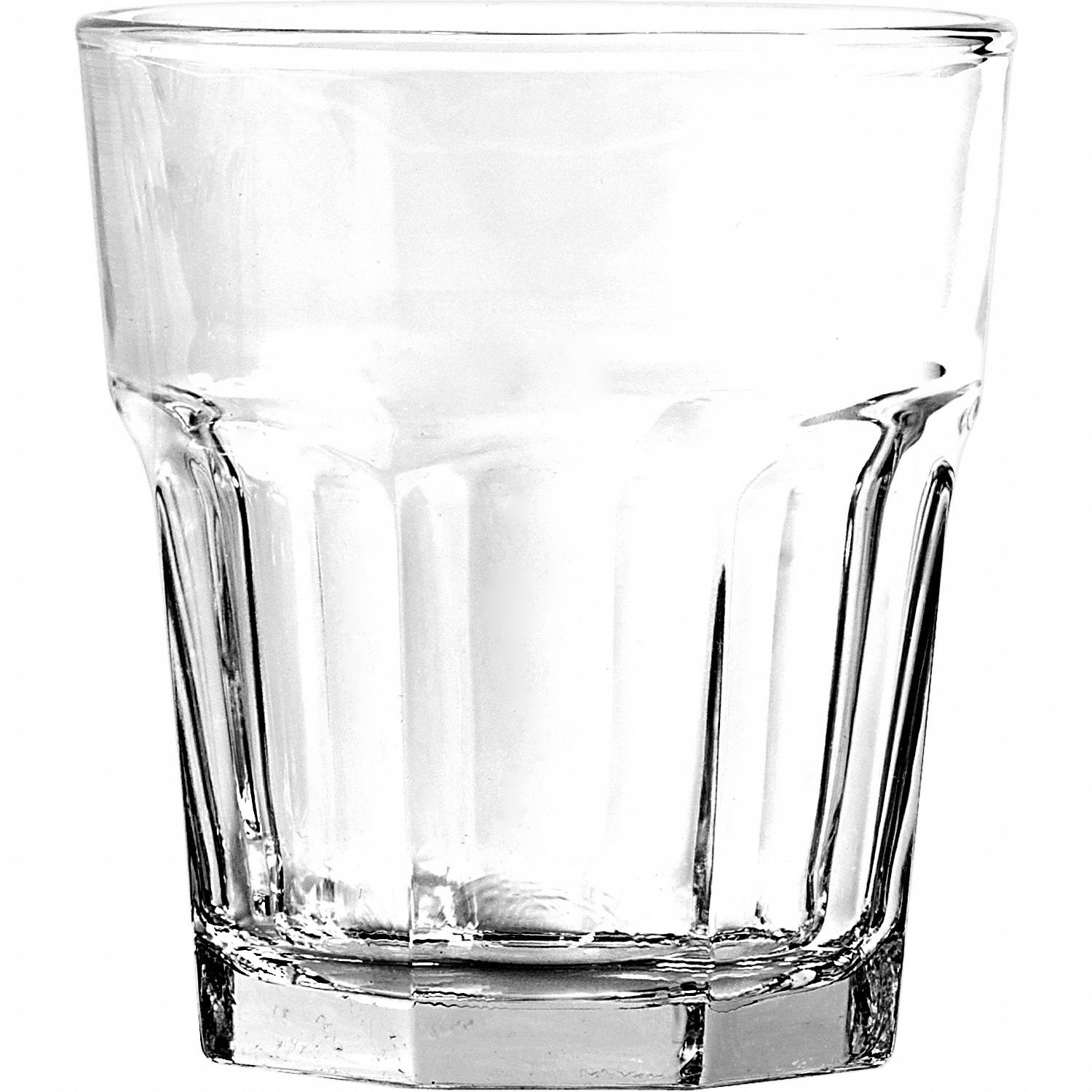 Rocks Glass: Rainier, 11 1/2 oz Capacity, Clear, Glass, 3 1/2 in Dia