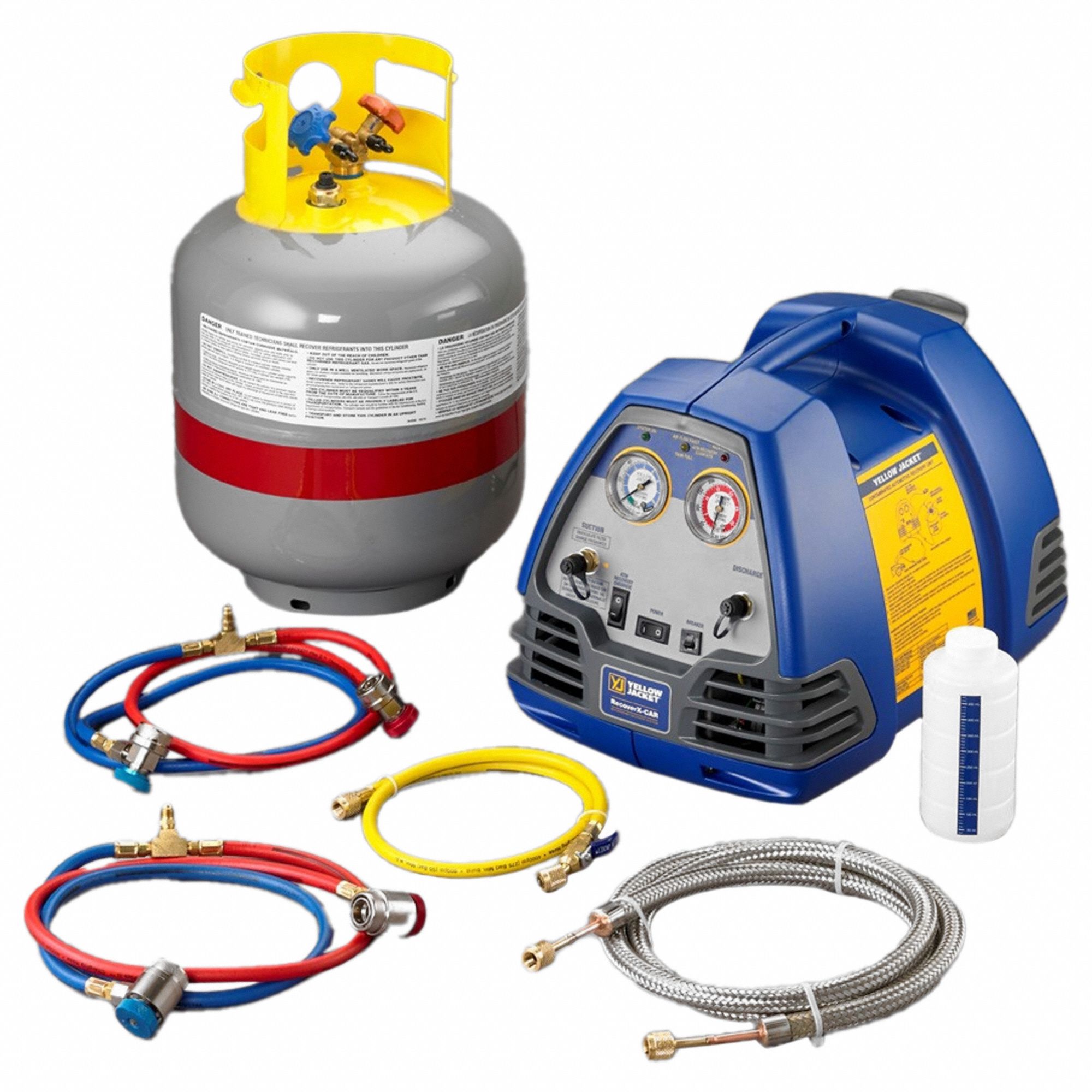 YELLOW JACKET, Refrigerant Recovery Machine, R-1234yf/R-134a ...