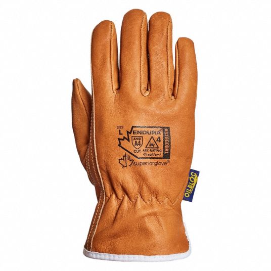 SUPERIOR GLOVE, XL ( 10 ), Drivers Glove, Multipurpose Leather Glove ...