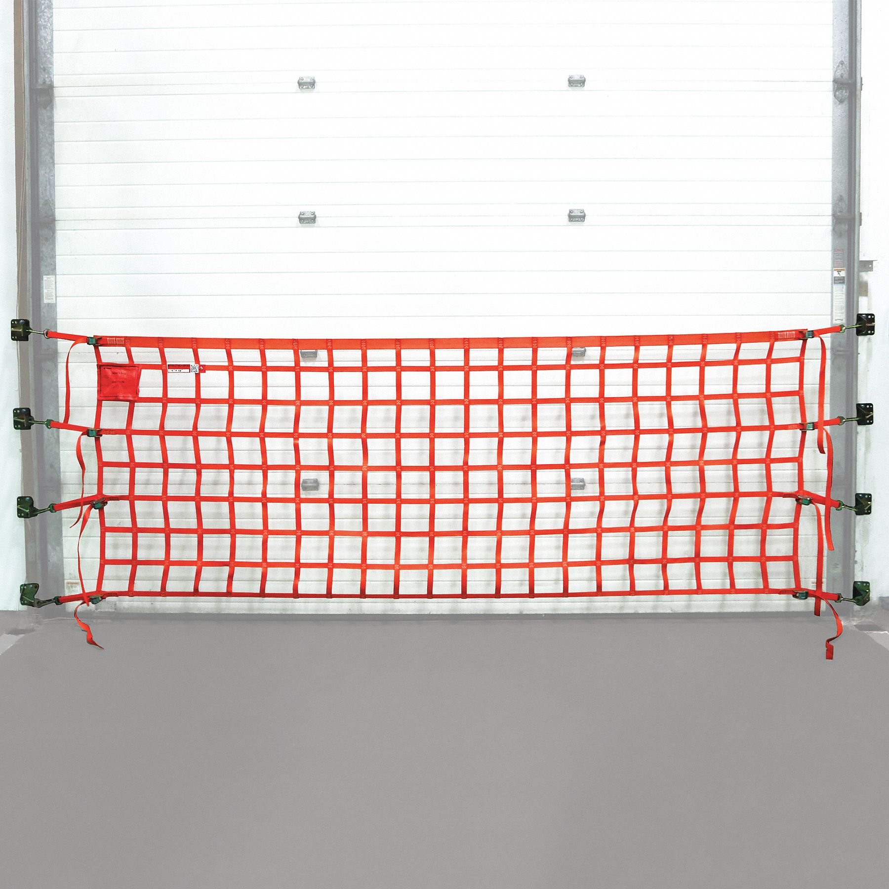 4 ft Net Ht, 8 ft Net Wd, Wall Mounted Loading Dock Safety Barrier Net