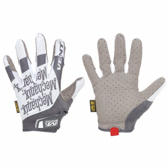 MECHANIX WEAR Mechanics Gloves: L ( 10 ), Mechanics Glove, Full Finger,  Synthetic Leather, 1 PR