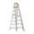 STEPLADDER, 8 FT LADDER SIZE, ALUMINUM, 300 LB LOAD CAPACITY, 9 LB W, 5.9 FT STANDING H