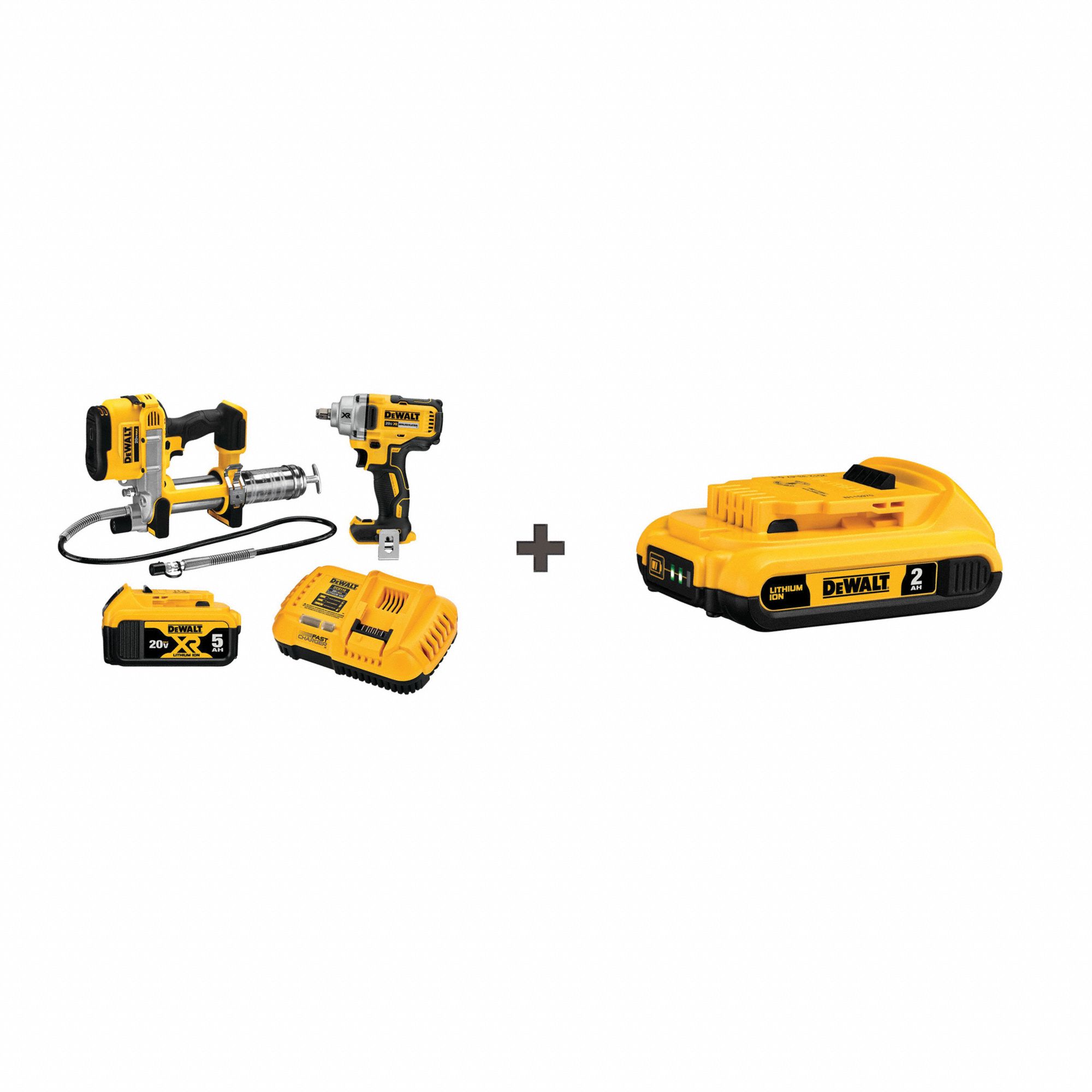 DEWALT 18 V 20 V Volt 2 Tools Combo Kit 379AM2 DCK206P1