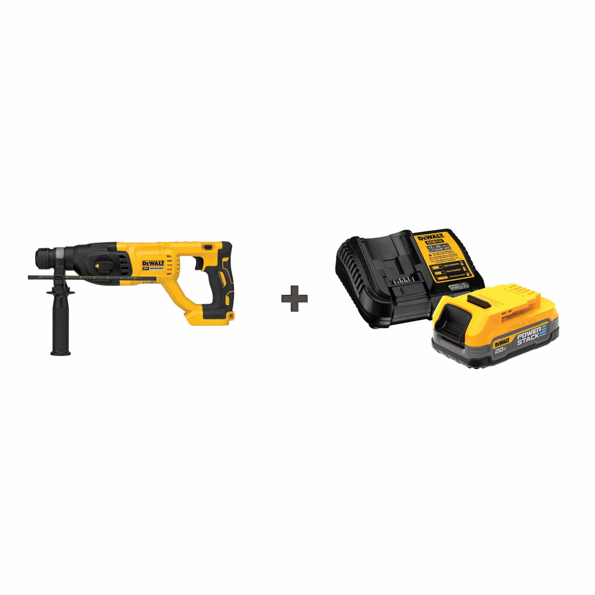Cordless Rotary Hammer, 20.0V, D-Handle, 1"