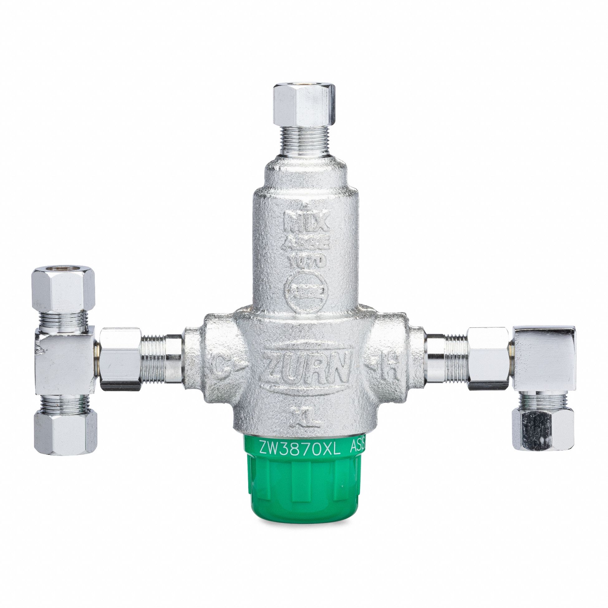 Thermostatic Mixing Valve: 3/8 in Inlet Connection Size, 3/8 in Outlet Connection Size