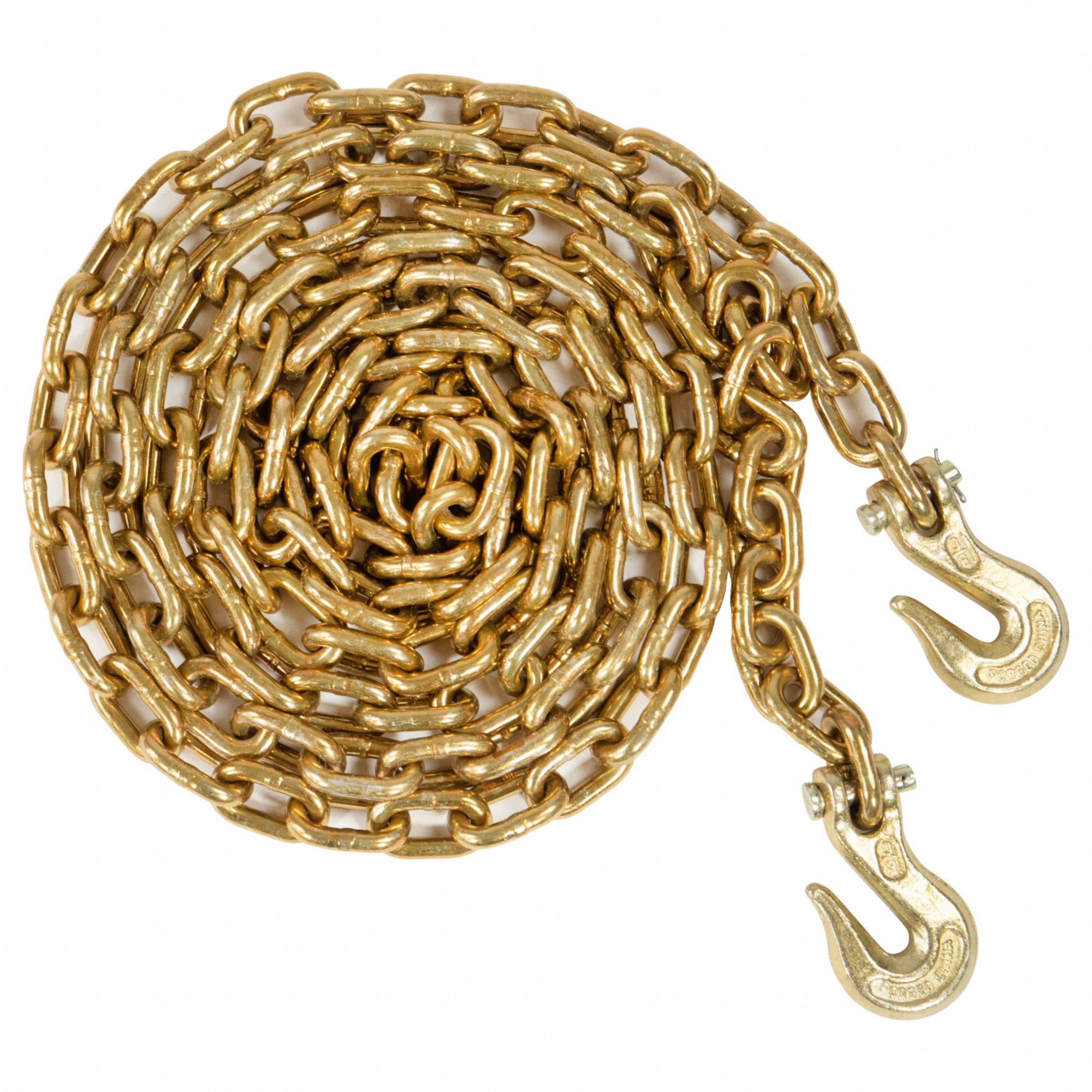 Chain, Trade Size 3/8", 6, 600 lb, 16 ft L
