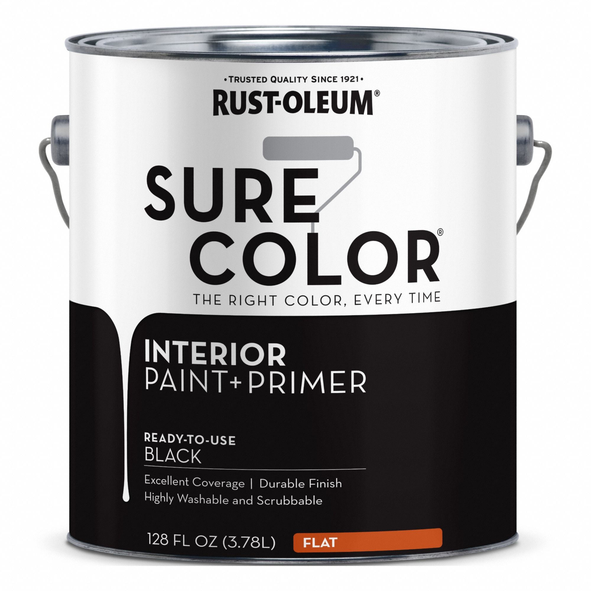 Interior Primer and Wall Paint: Gen Purpose Paint and Primer, Interior, Water, Black