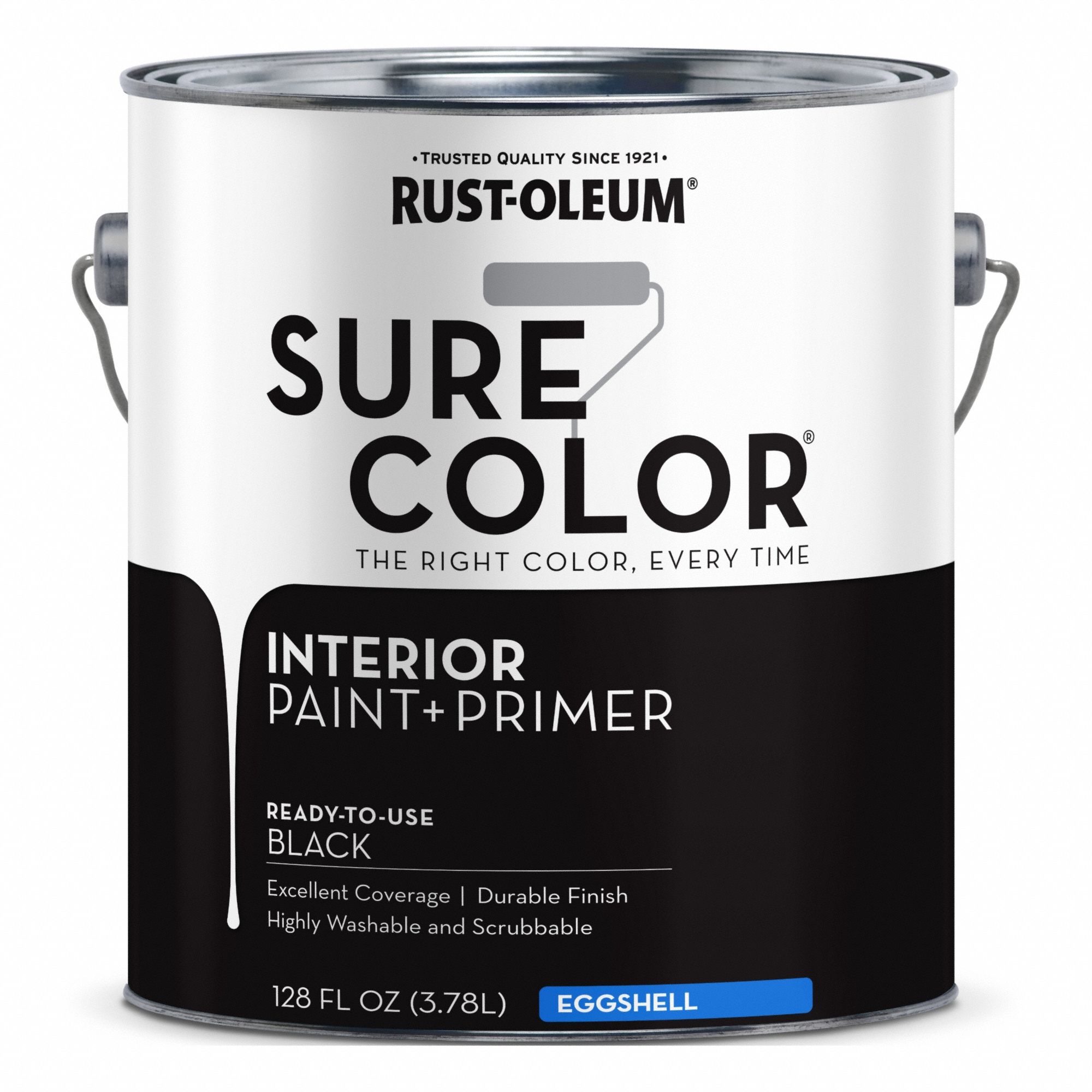 Interior Primer and Wall Paint: Gen Purpose Paint and Primer, Interior, Water, Black