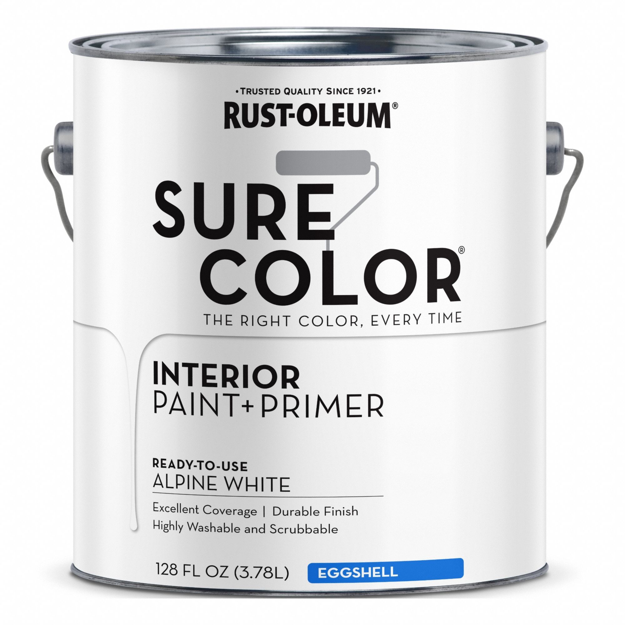 Interior Primer and Wall Paint: Gen Purpose Paint and Primer, Interior, Water, White