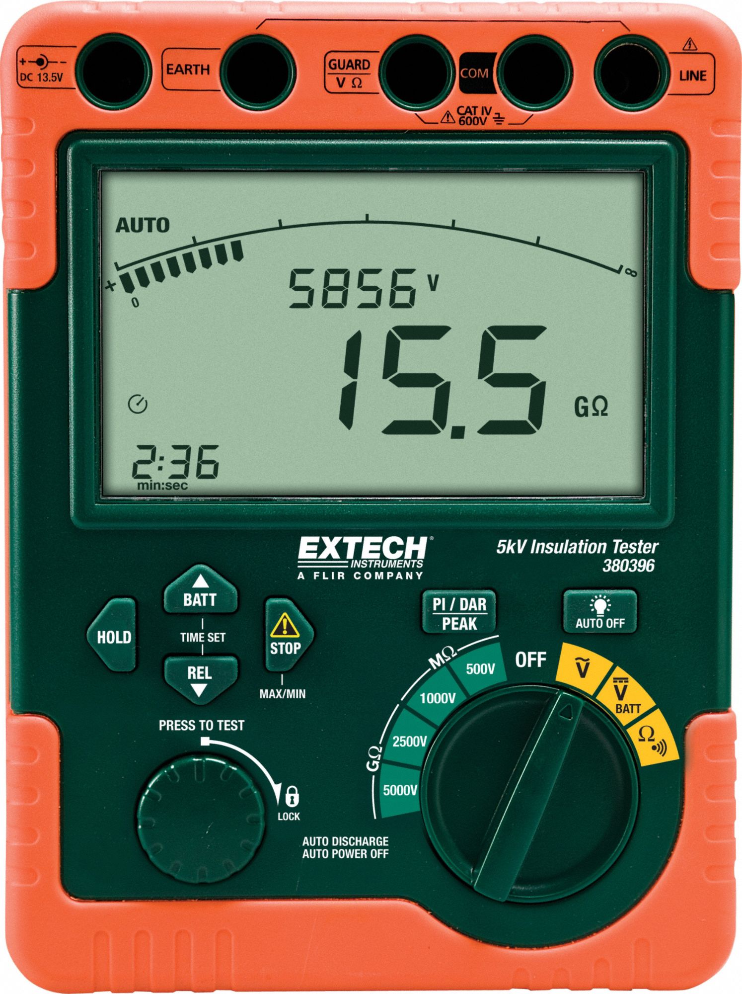 EXTECH, 6 megaohm to 600 megaohm, CAT IV 600V, Insulation Tester ...