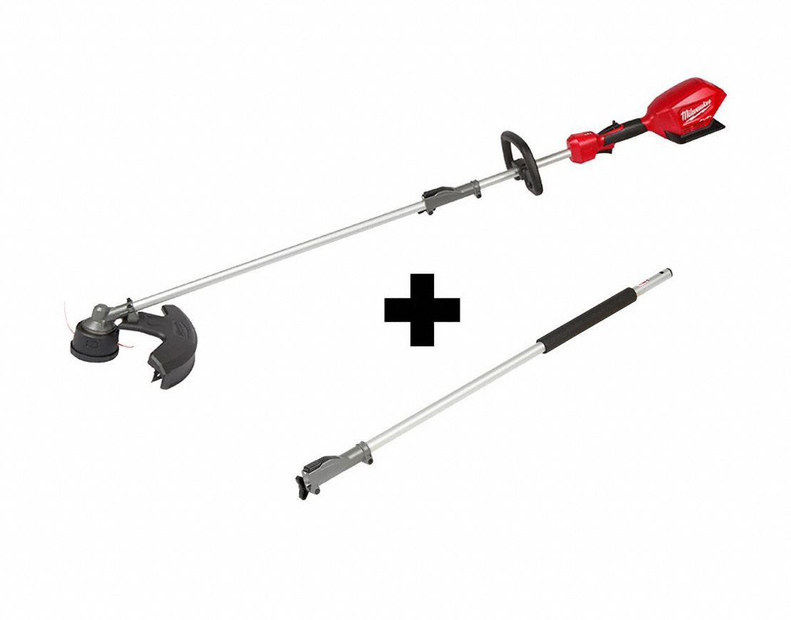 MILWAUKEE, 14 to 16 in Cutting Wd, Straight Shaft, String Trimmer and