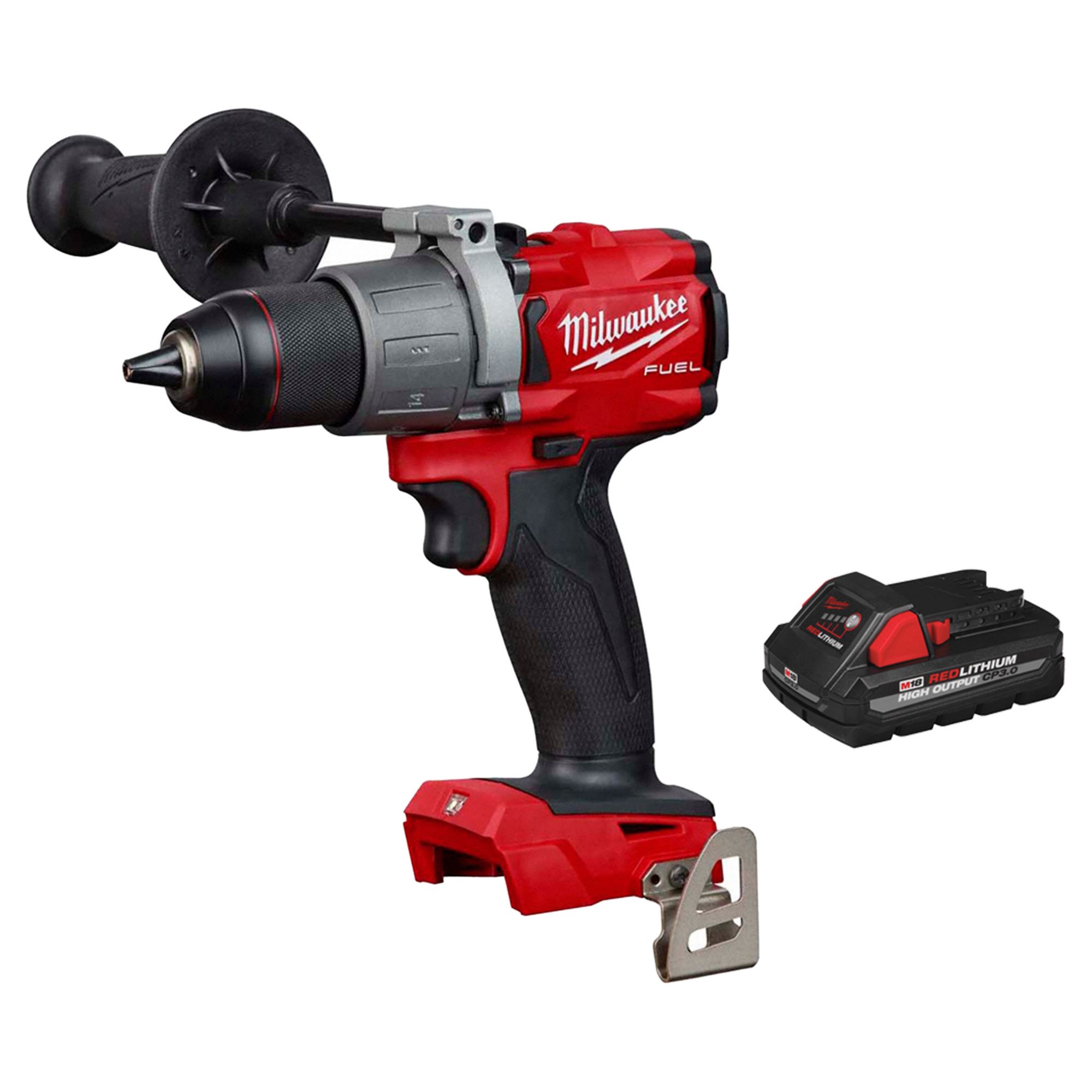 MILWAUKEE, 18V DC, 1/2 in Chuck, Drill - 380FP4|2803-20, 48-11-1835 ...