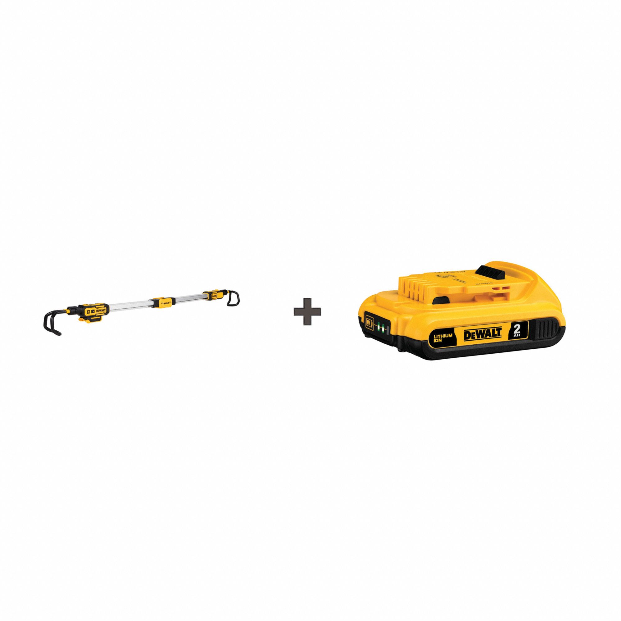 DEWALT, Battery Included, 2 Modes, Cordless Underhood Light Kit