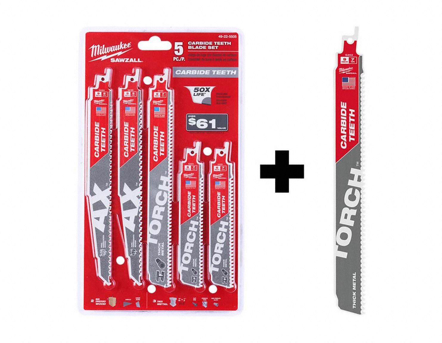 MILWAUKEE, Reciprocating Saw Blades, SAWZALL, Reciprocating Saw Blades