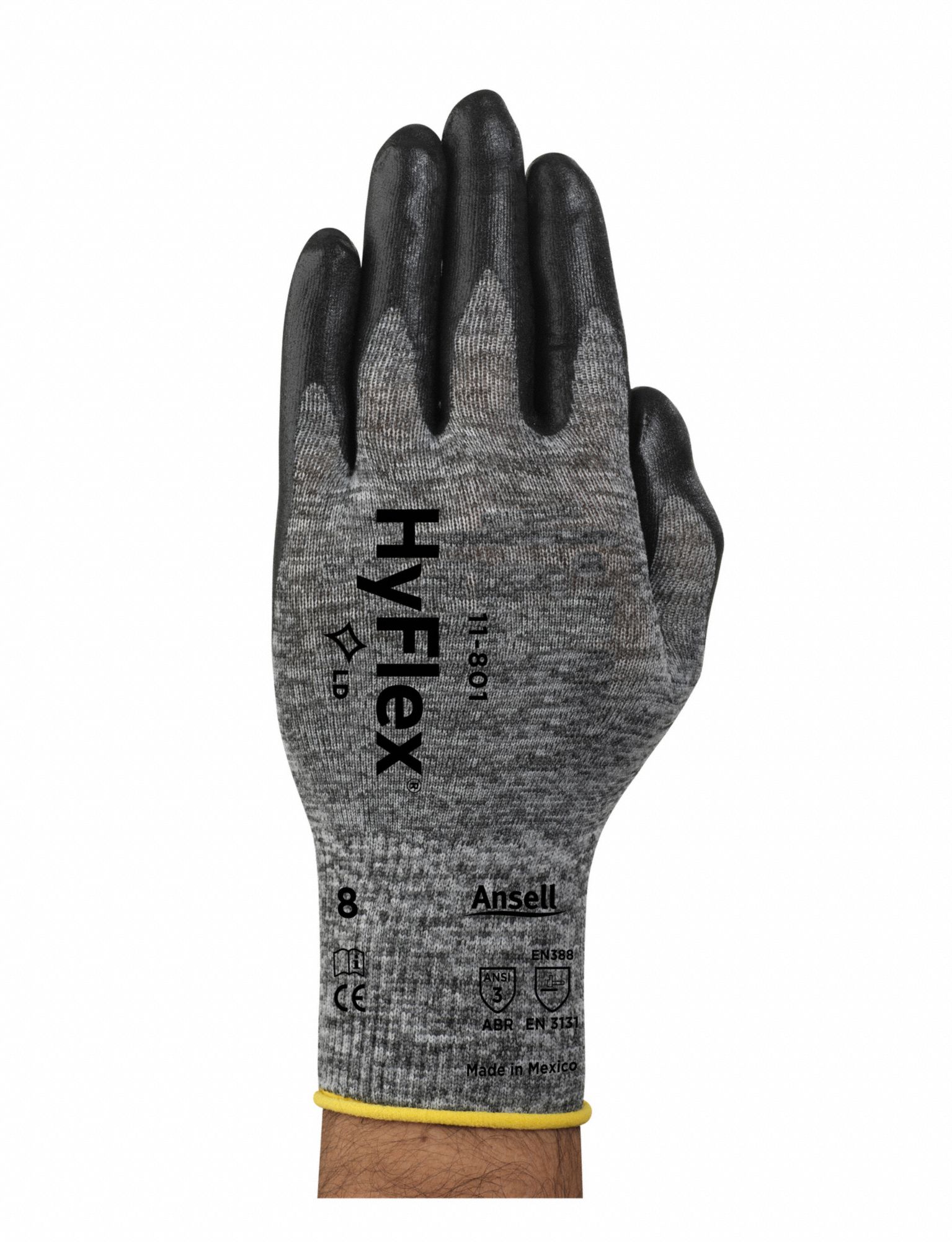 Coated Gloves, Gry,
