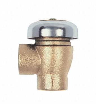 Vacuum Breaker: FNPT x FNPT, 1/2 in Pipe Size, Rough Brass, For Water Media, Bronze, Female