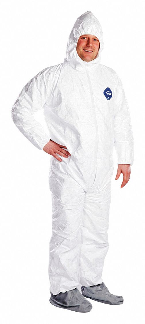 TYVEK LEVEL D COVERALLS, LARGE, 25 PK