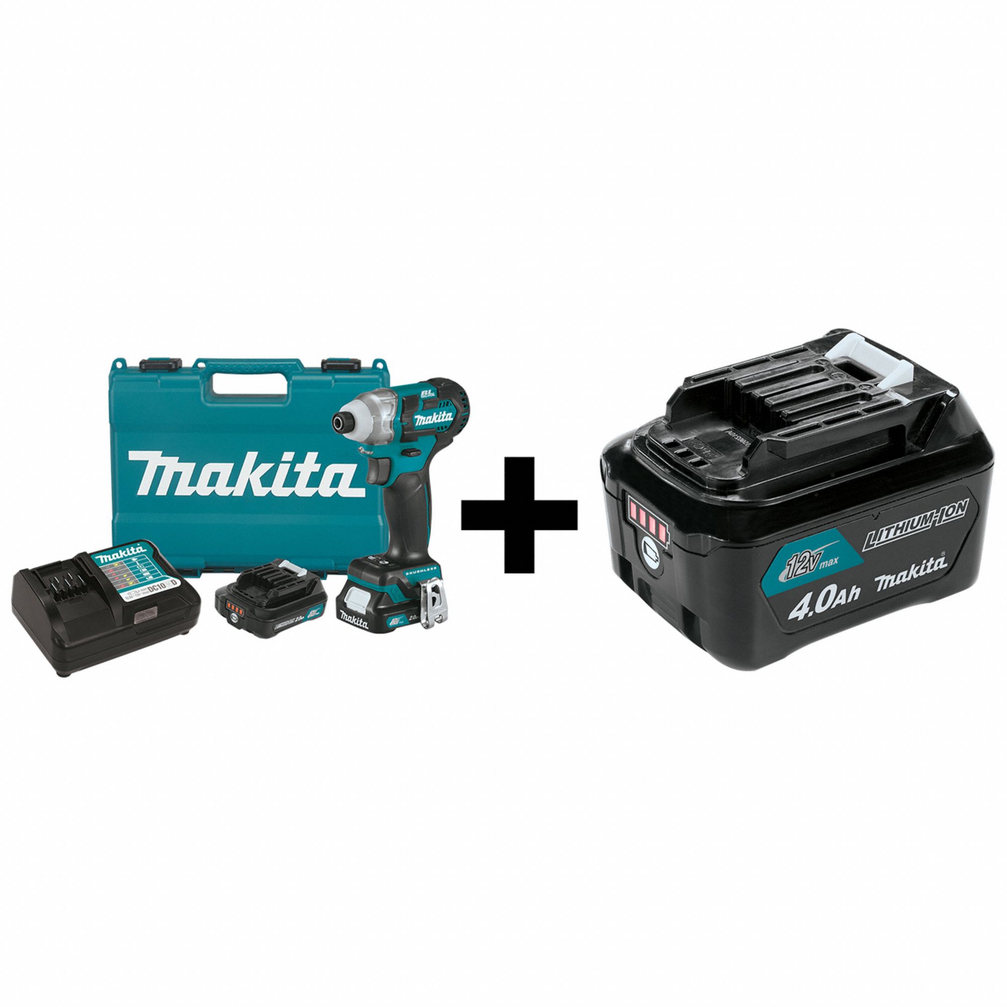 1 200 in lb Max. Torque 3 000 RPM Free Speed Cordless Impact Driver Kit 381RX7 DT04R1 BL1041B Grainger